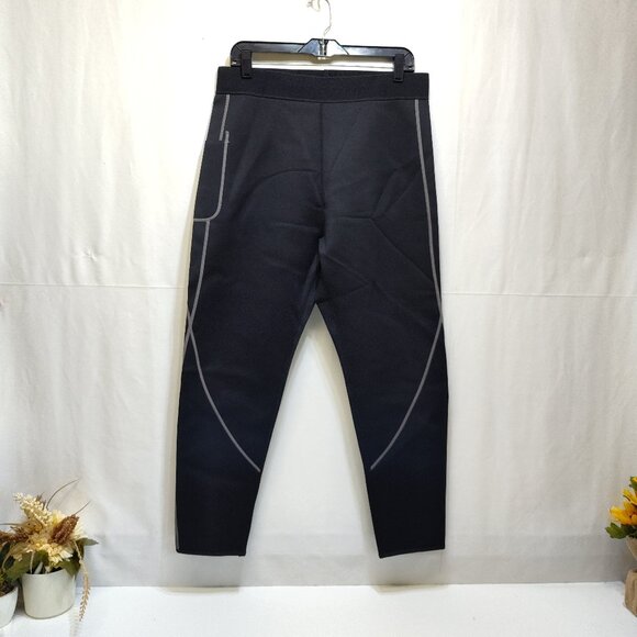 Neoprene Sauna Leggings XXL Yoga Pants Side Pocket Reflective Detail Unisex NWOT - Picture 1 of 11